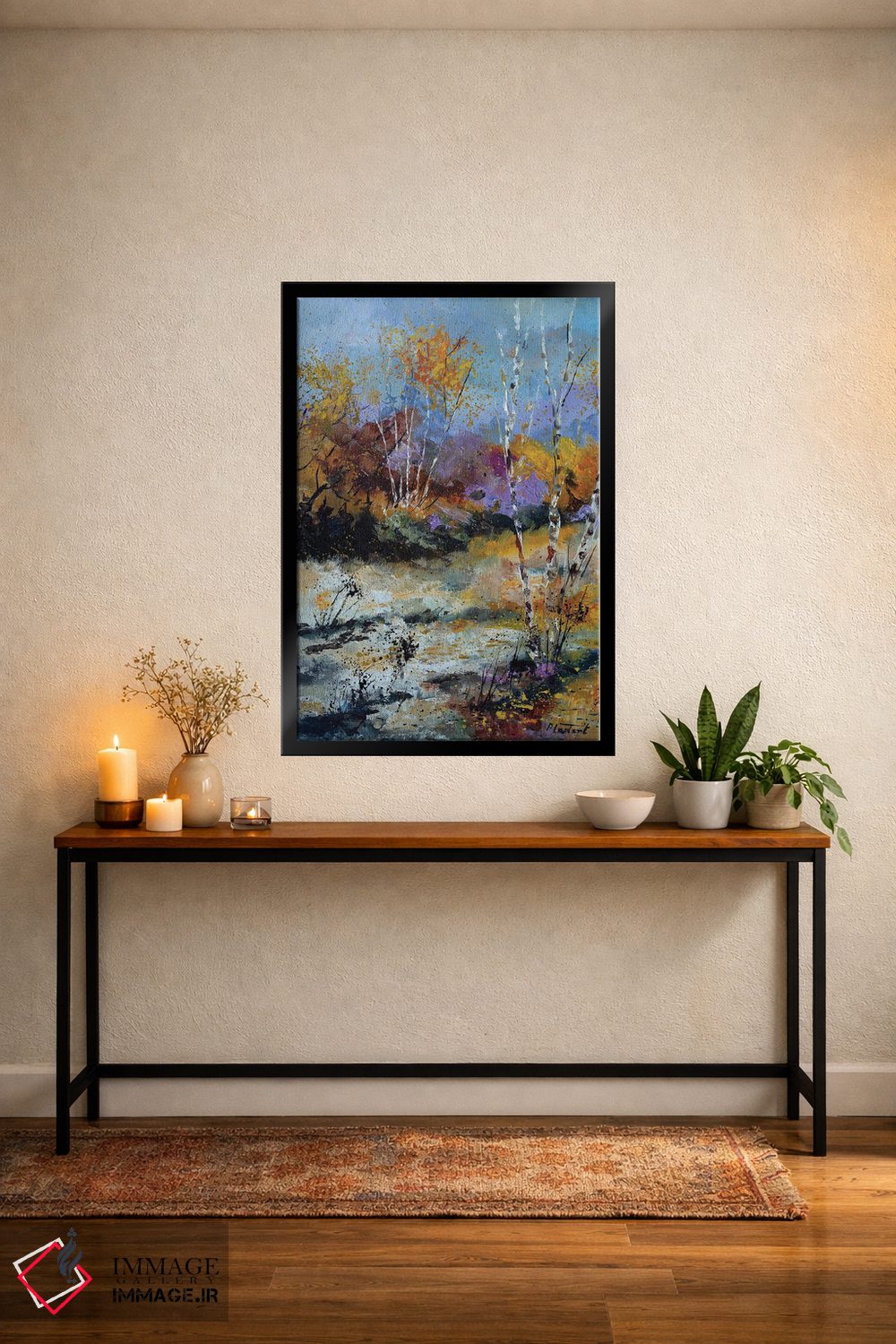 تابلو انتزاعی بازشدگی پاییزی اثر پل لدنت - D4B