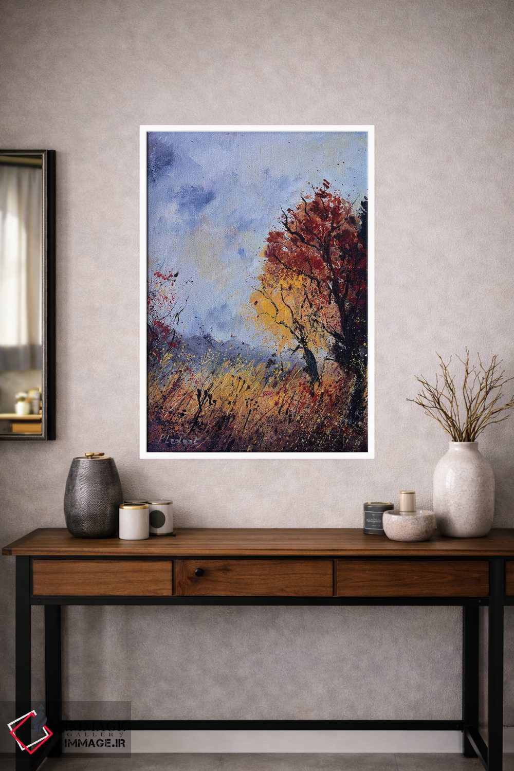 تابلو انتزاعی صبح پاییزی اثر پل لدنت - D1W