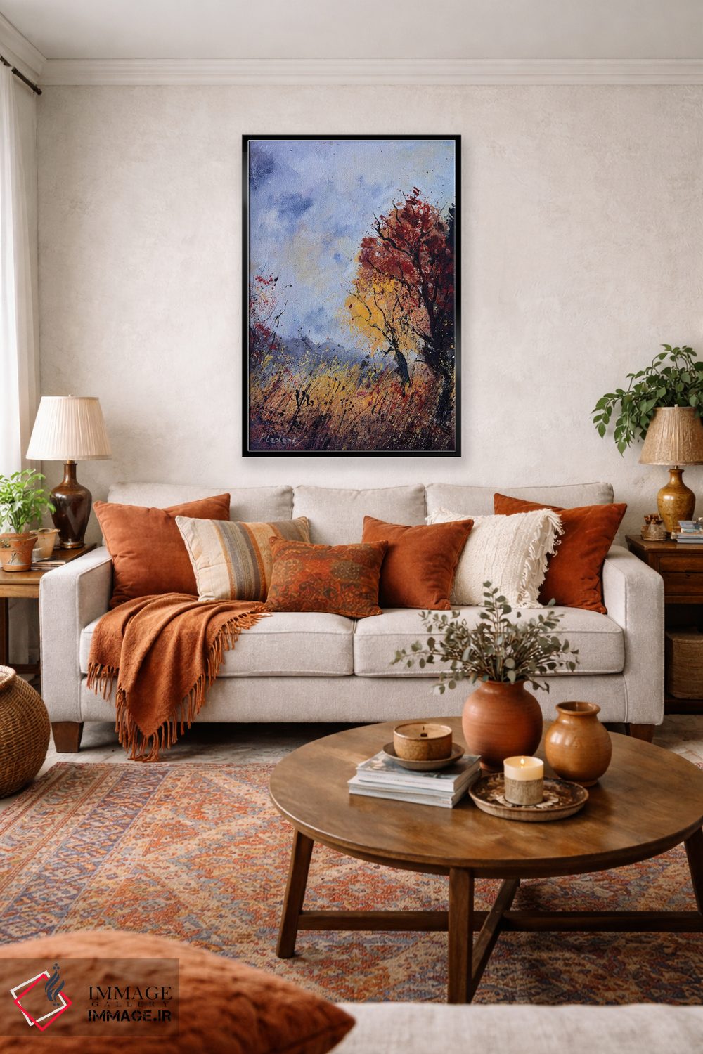 تابلو انتزاعی صبح پاییزی اثر پل لدنت - D3B