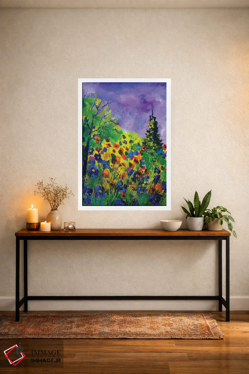 تابلو انتزاعی جنگل تابستانی اثر پل لدنت - D2W