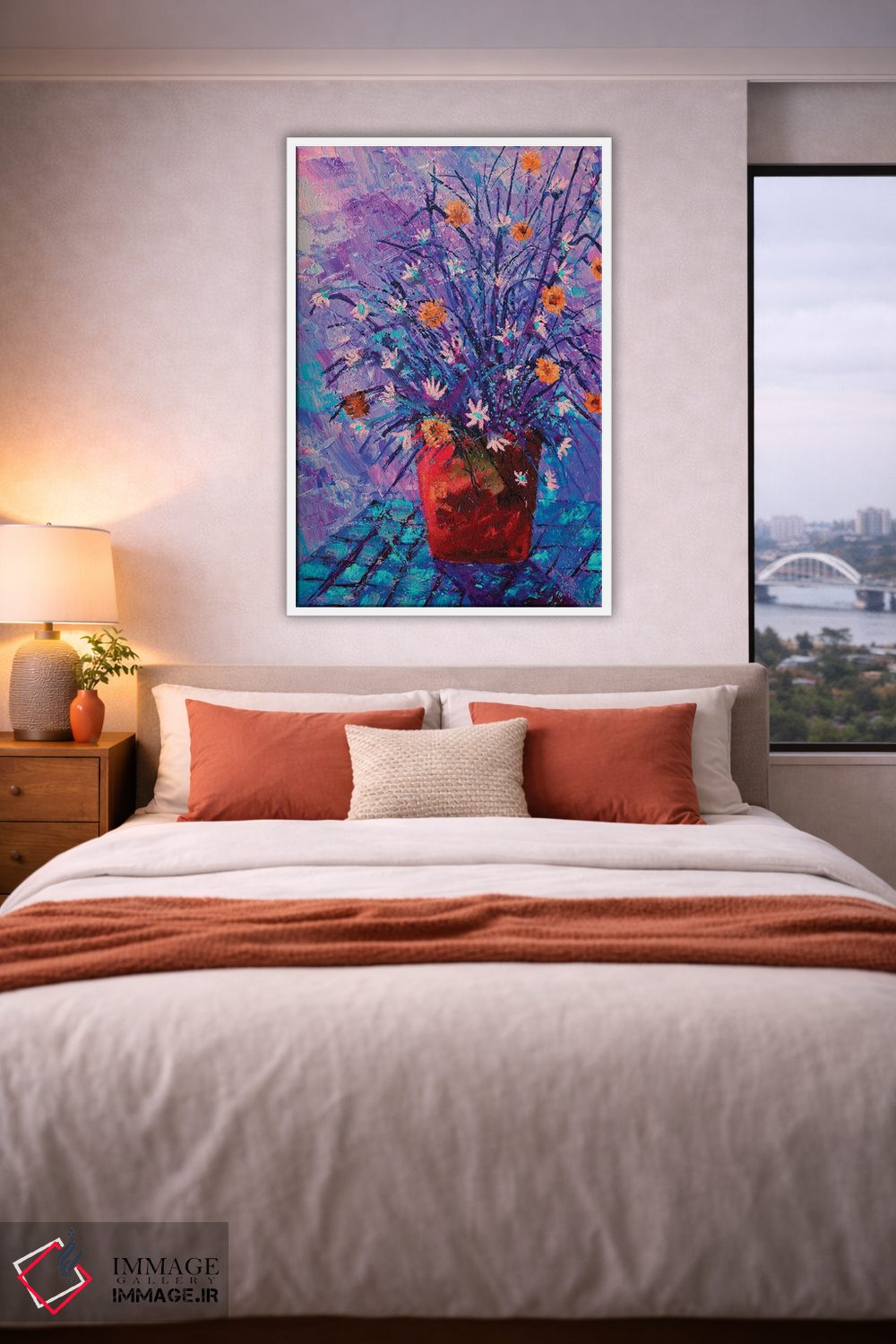 تابلو انتزاعی طبیعت بی جان اثر پل لدنت - D3W