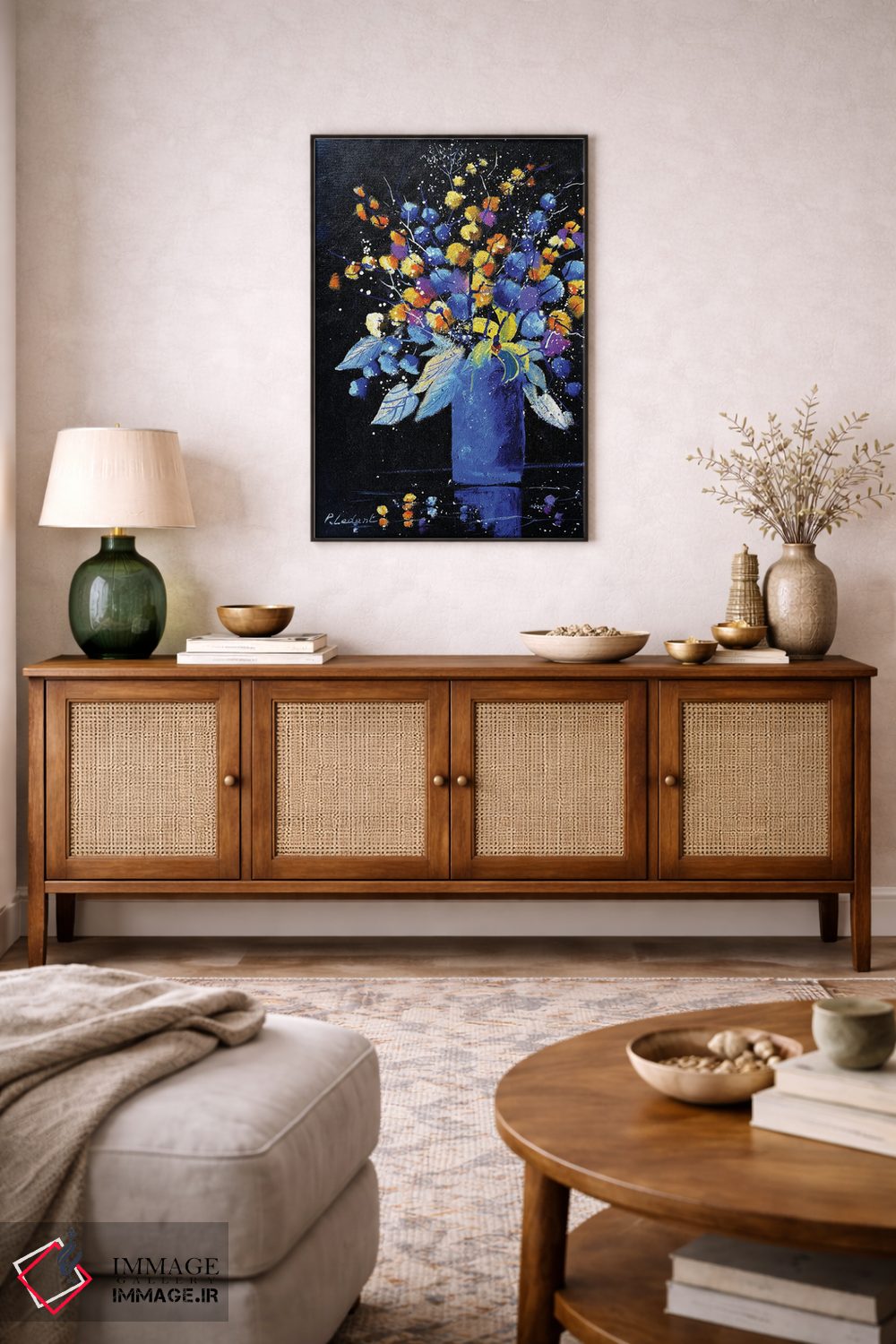 تابلو دکوراتیو یک طبیعت بی جان زیبا اثر پل لدنت - D4B