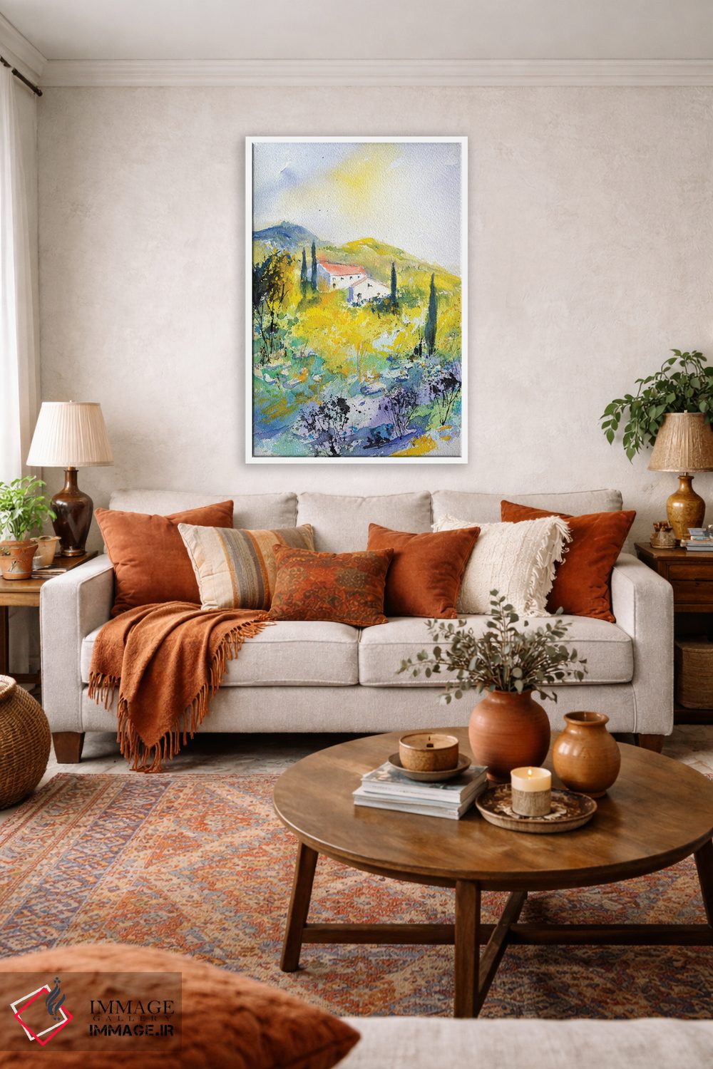 تابلو انتزاعی پروانس اثر پل لدنت - D2W