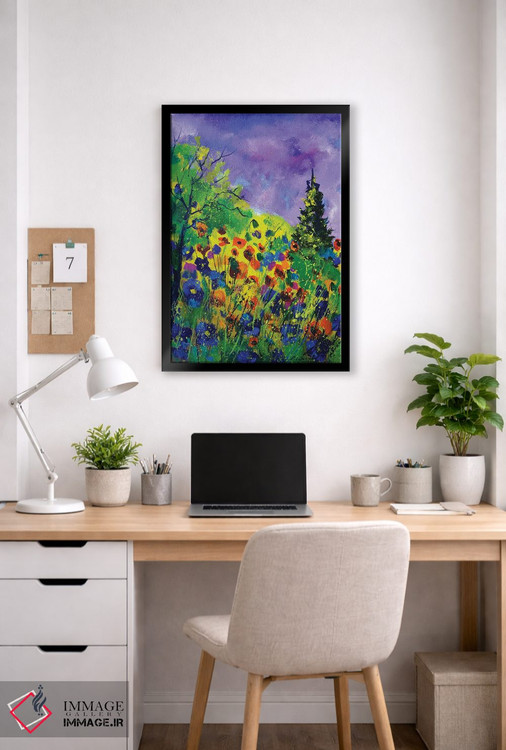 تابلو انتزاعی جنگل تابستانی اثر پل لدنت - D5B