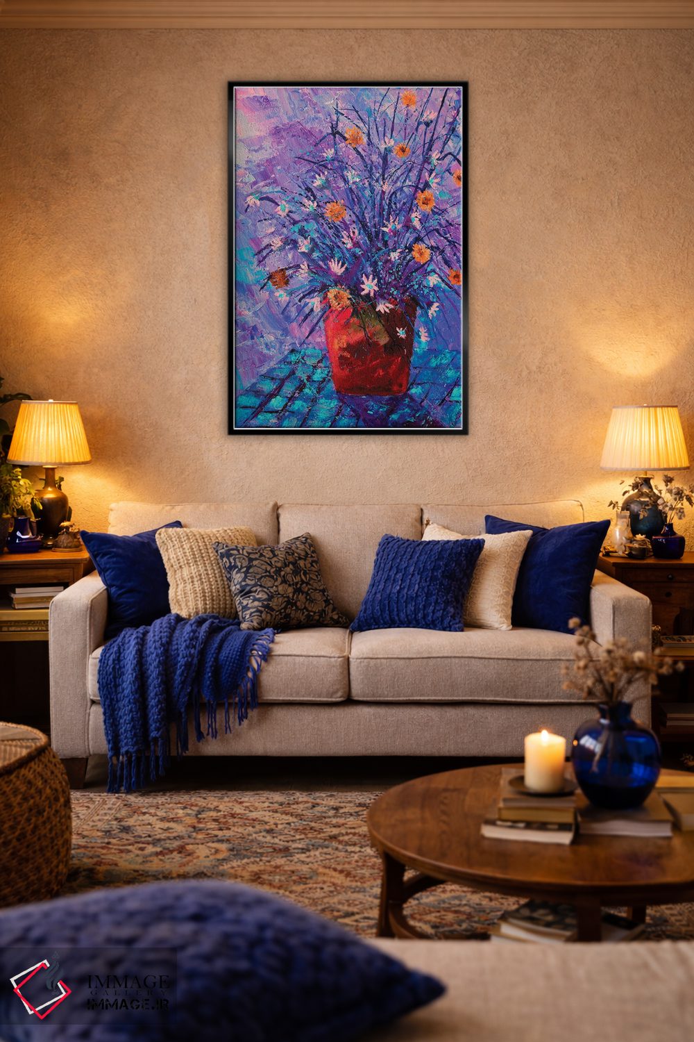 تابلو انتزاعی طبیعت بی جان اثر پل لدنت - D5B