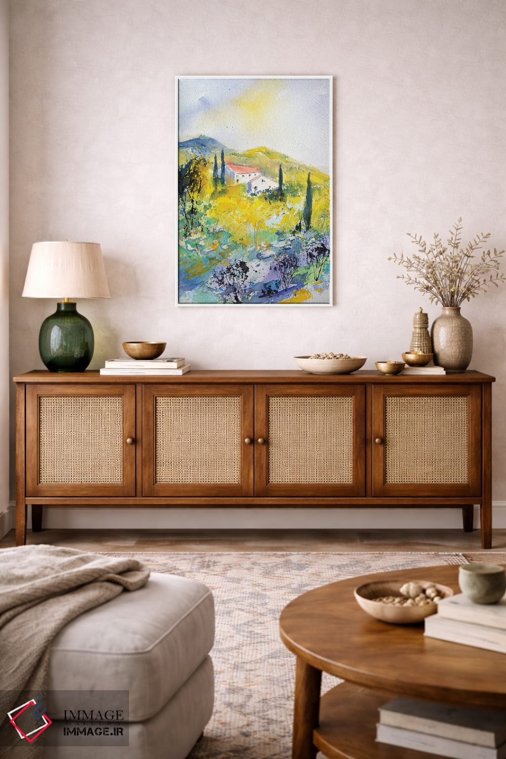 تابلو انتزاعی پروانس اثر پل لدنت - D3W