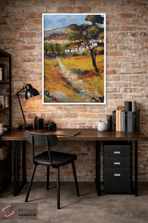 تابلو انتزاعی روستای کوچک در پروانس اثر پل لدنت - D4W