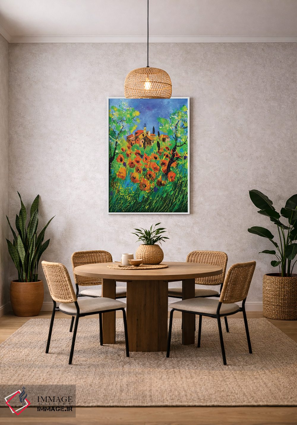 تابلو انتزاعی پروانس اثر پل لدنت - D3W