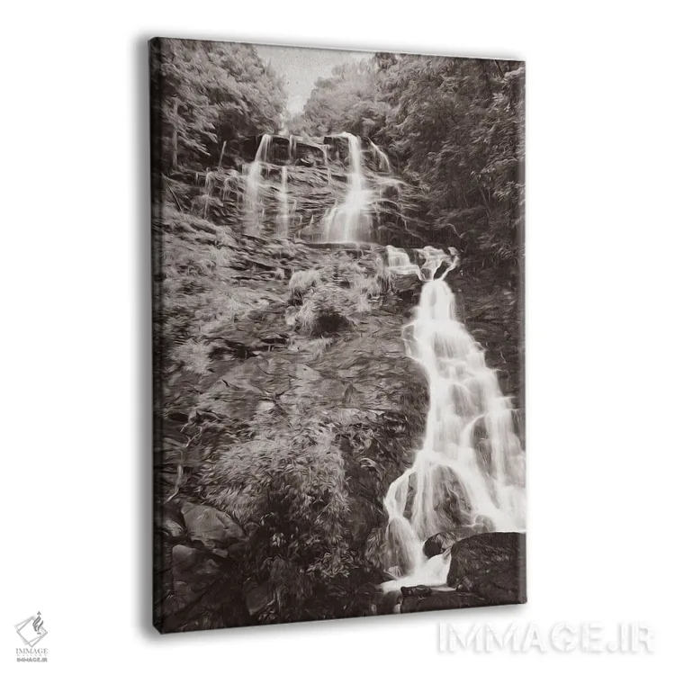 تابلو دکوراتیو آبشار آمایکالولا در جورجیا اثر لورا دی یانگ - نمای پرسپکتیو محصول