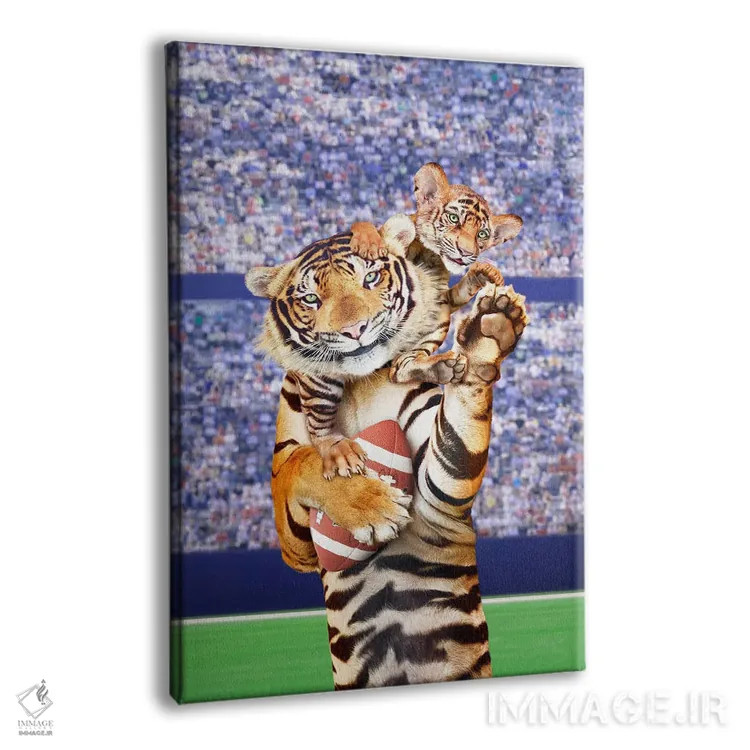 تابلو دکوراتیو تیم ببر اثر لوند روزر - نمای پرسپکتیو محصول