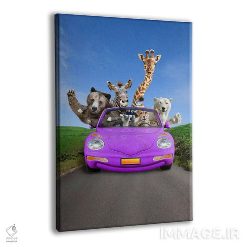 تابلو دکوراتیو سفر جاده ای هیجان انگیز اثر لوند روزر - نمای پرسپکتیو محصول