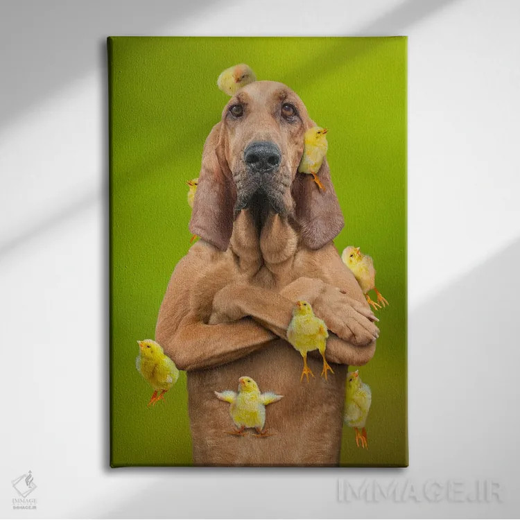تابلو دکوراتیو جذاب برای جوجه ها اثر لوند روزر - نمای روبهرو روی دیوار