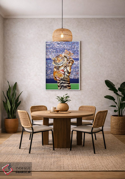 تابلو دکوراتیو تیم ببر اثر لوند روزر - D2W