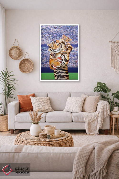 تابلو دکوراتیو تیم ببر اثر لوند روزر - D1W