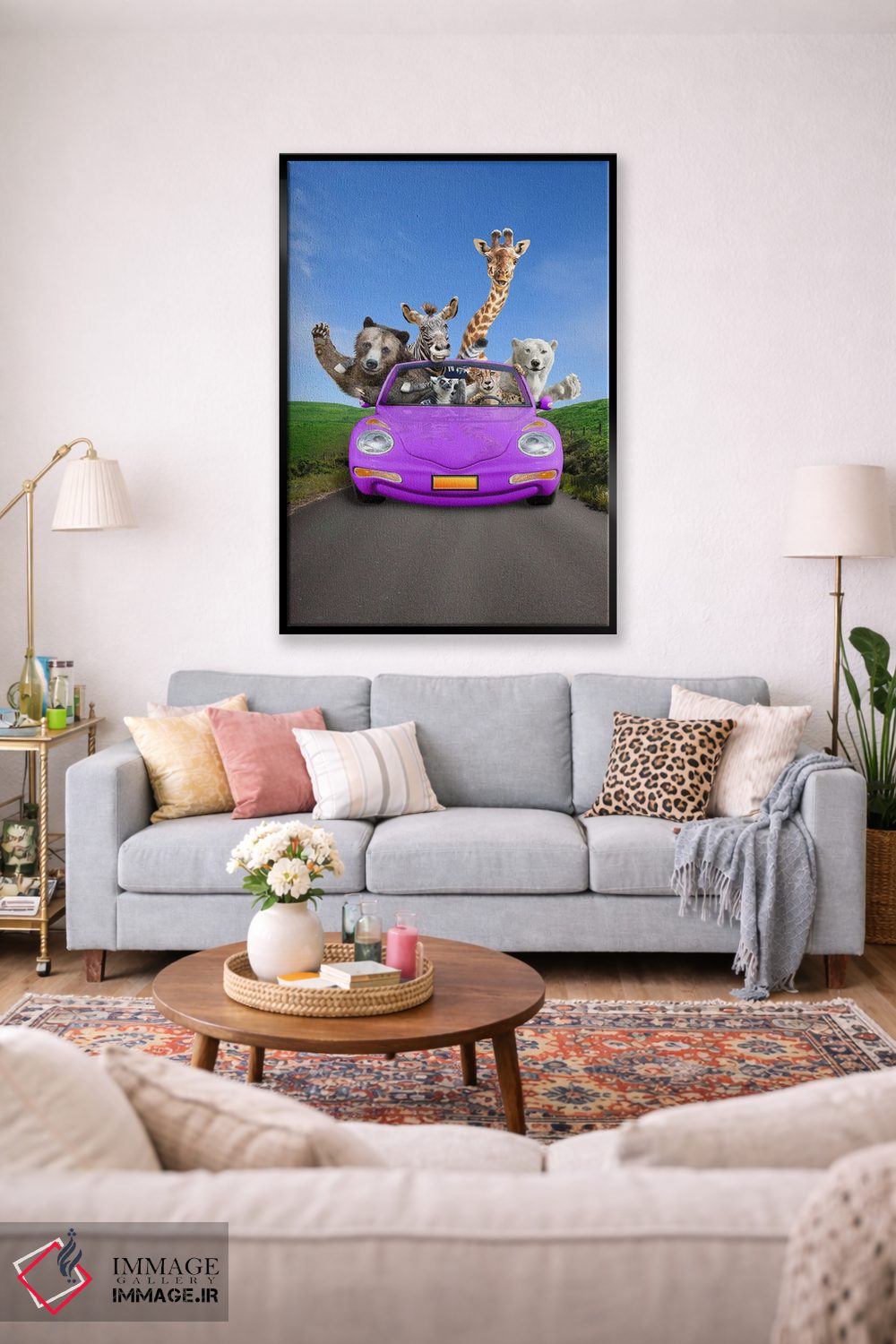 تابلو دکوراتیو سفر جاده ای هیجان انگیز اثر لوند روزر - D1B