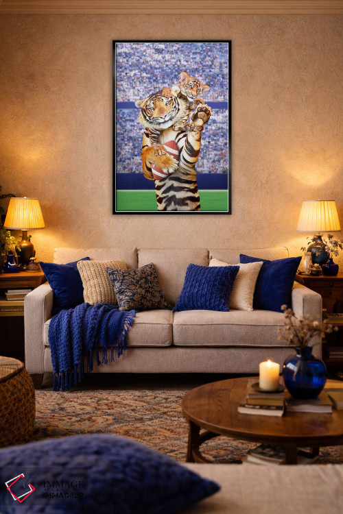 تابلو دکوراتیو تیم ببر اثر لوند روزر - D4B