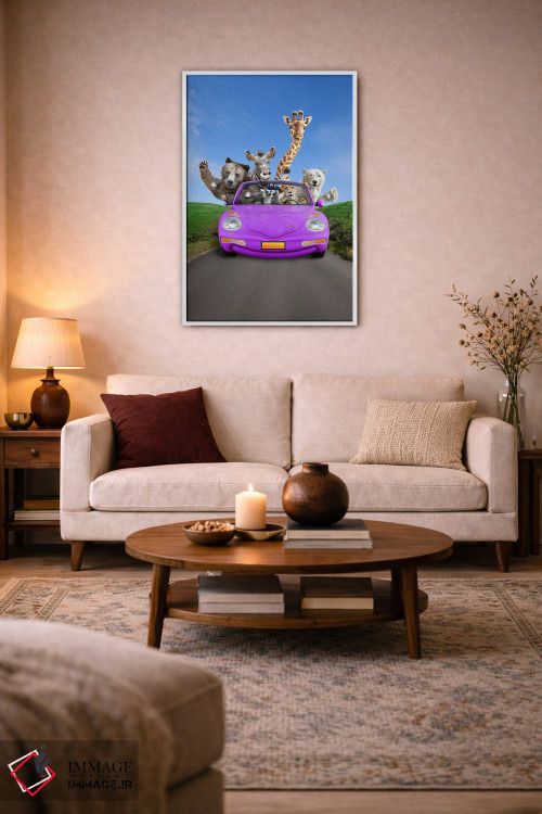 تابلو دکوراتیو سفر جاده ای هیجان انگیز اثر لوند روزر - D2W