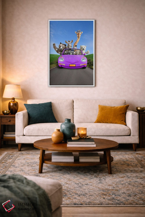 تابلو دکوراتیو سفر جاده ای هیجان انگیز اثر لوند روزر - D3W