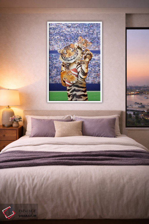 تابلو دکوراتیو تیم ببر اثر لوند روزر - D3W