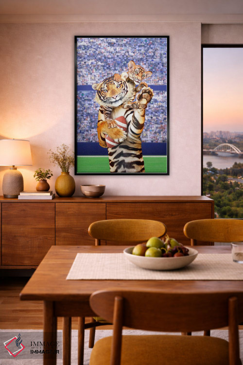 تابلو دکوراتیو تیم ببر اثر لوند روزر - D6B