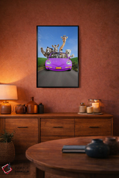 تابلو دکوراتیو سفر جاده ای هیجان انگیز اثر لوند روزر - D5B