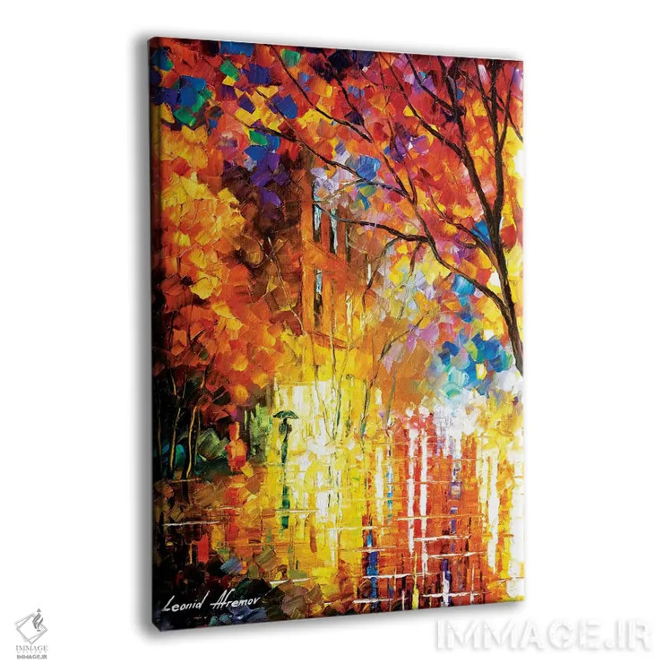 تابلو دکوراتیو برداشت از رنگ ها اثر لئونید آفرموف - نمای پرسپکتیو محصول