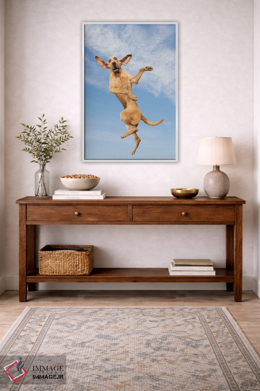 تابلو دکوراتیو سگ پرنده اثر لوند روزر - D3W