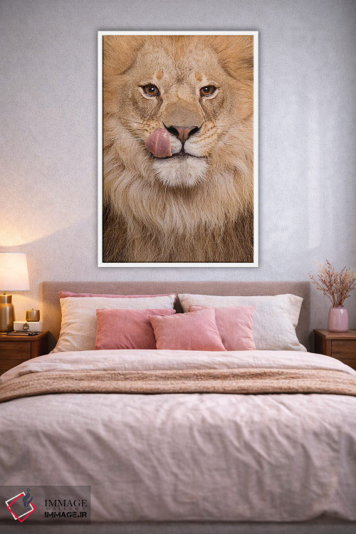 تابلو دکوراتیو شیر گرسنه اثر لوند روزر - D1W