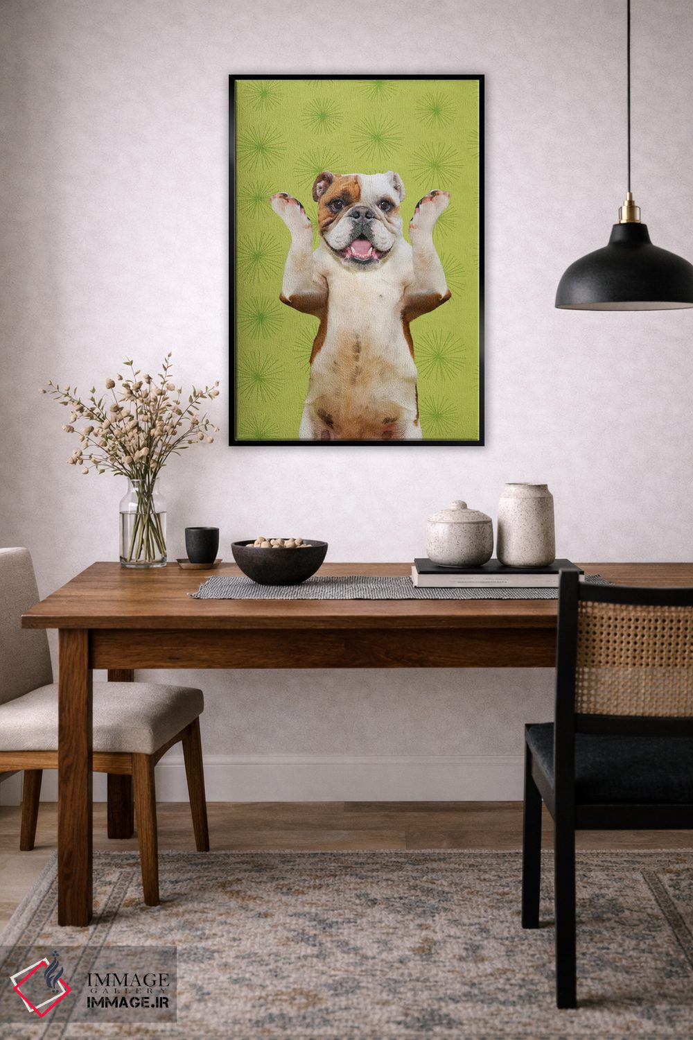 تابلو دکوراتیو خب که چی اثر لوند روزر - D5B