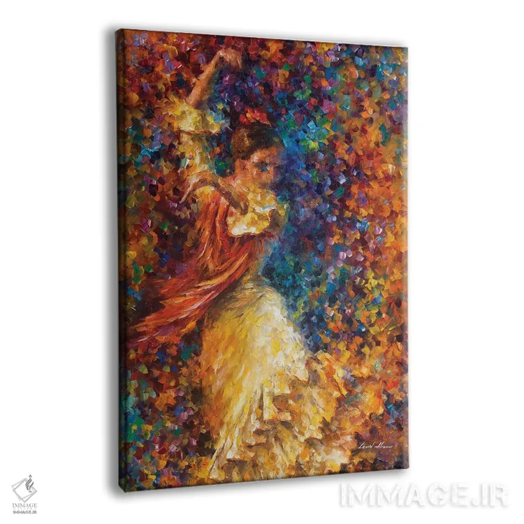 تابلو دکوراتیو فلامنکو و آتش اثر لئونید آفرموف - نمای پرسپکتیو محصول