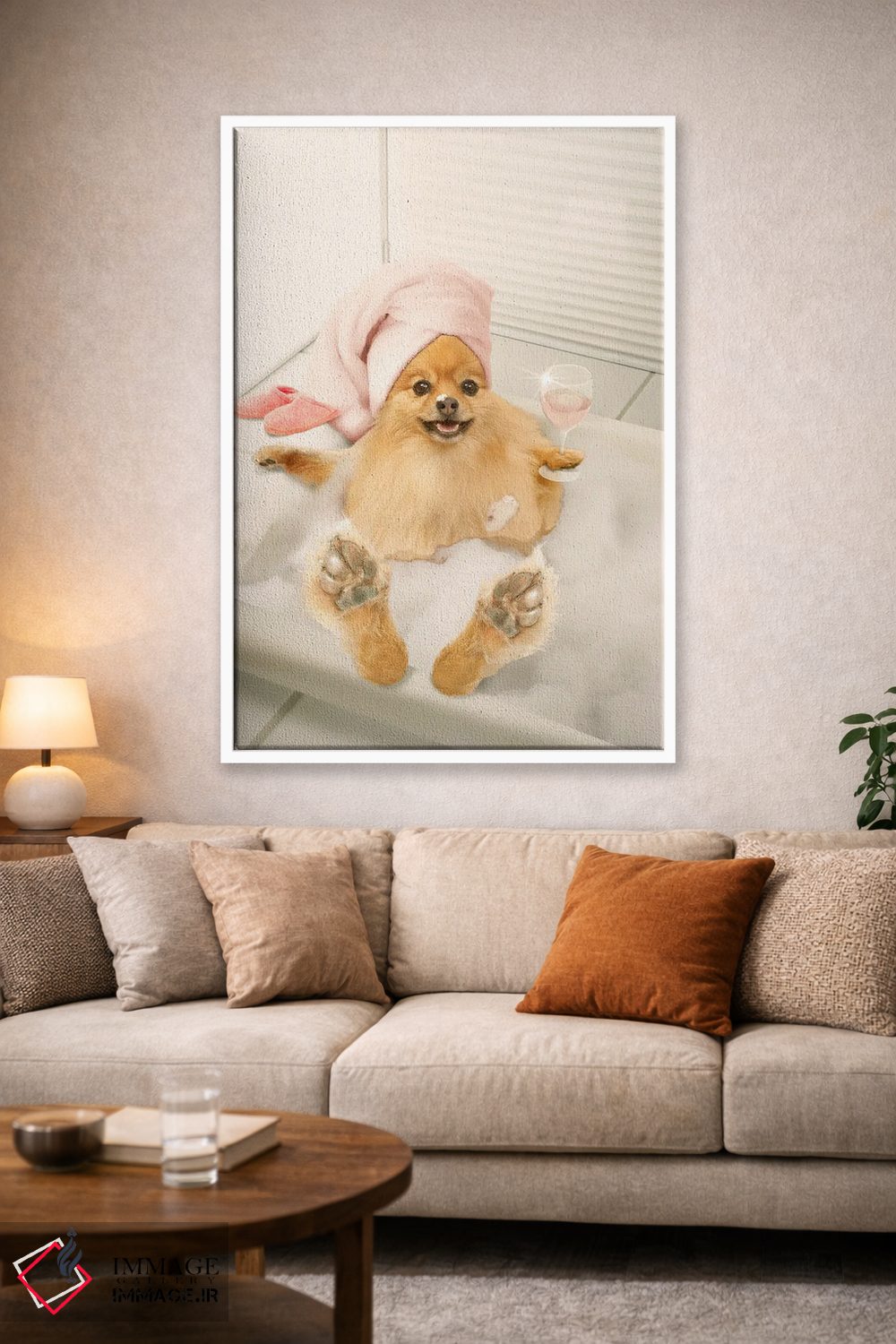 تابلو دکوراتیو حمام کف برای پامرانیان اثر لوند روزر - D1W