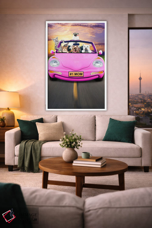 تابلو دکوراتیو بر جاده اثر لوند روزر - D1W