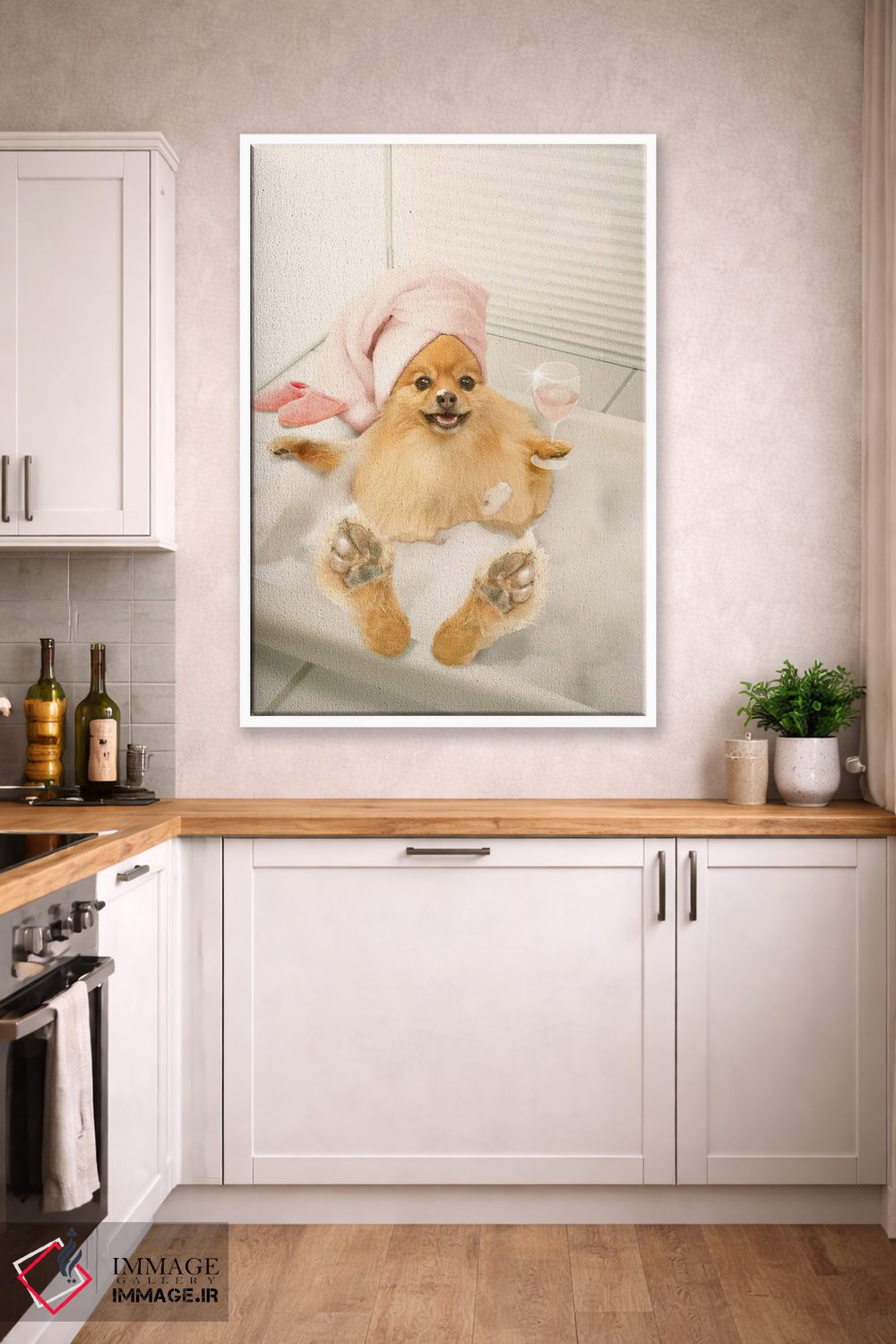 تابلو دکوراتیو حمام کف برای پامرانیان اثر لوند روزر - D3W