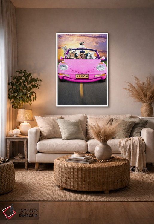 تابلو دکوراتیو بر جاده اثر لوند روزر - D3W