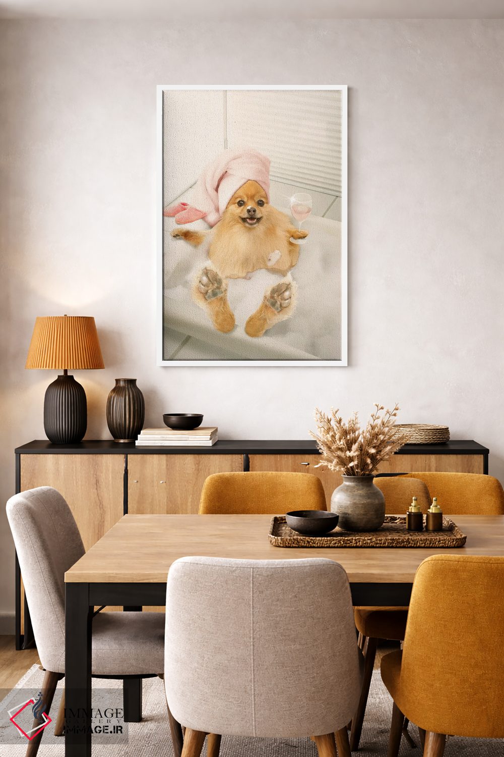 تابلو دکوراتیو حمام کف برای پامرانیان اثر لوند روزر - D4W