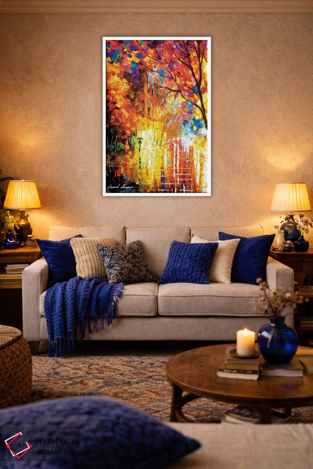 تابلو دکوراتیو برداشت از رنگ ها اثر لئونید آفرموف - D2W