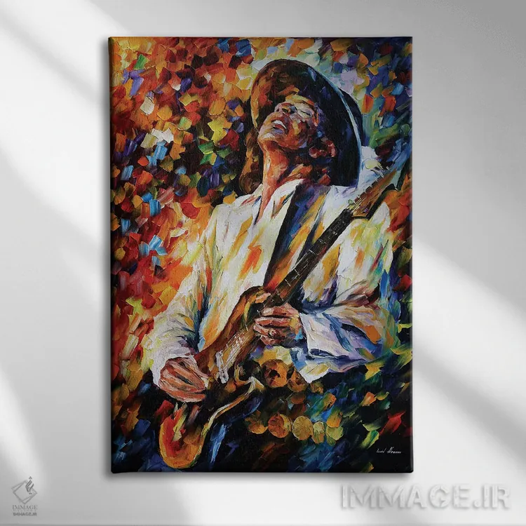 تابلو دکوراتیو استیوی ری وان اثر لئونید آفرموف - نمای روبهرو روی دیوار