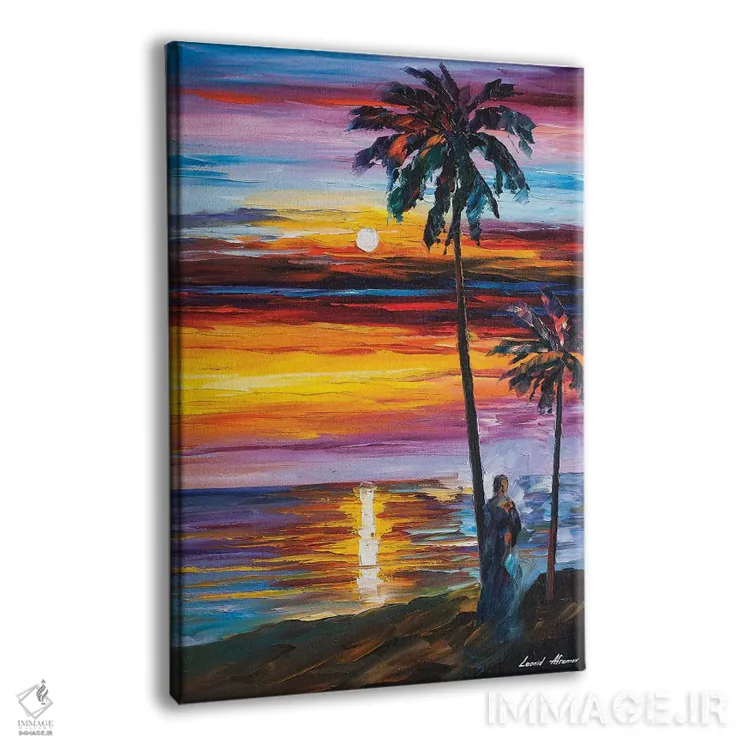 تابلو دکوراتیو حال وهوای کارائیب اثر لئونید آفرموف - نمای پرسپکتیو محصول