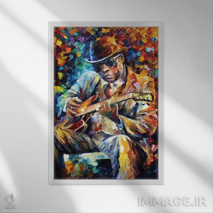 تابلو دکوراتیو جان لی هوکر اثر لئونید آفرموف - نمای قابدار سفید