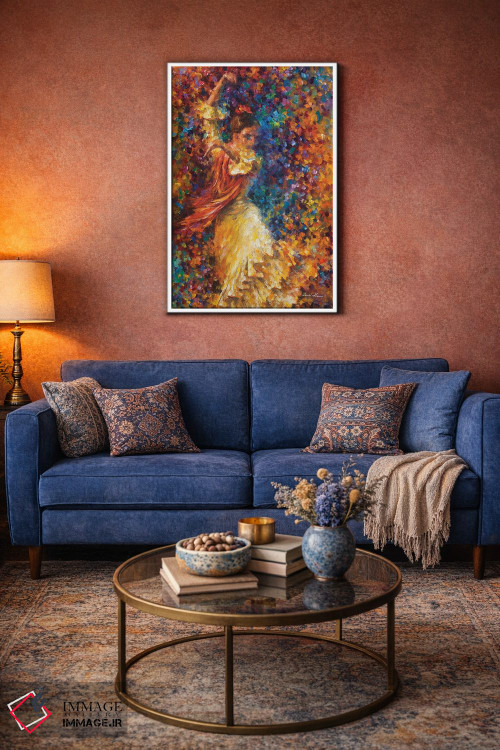 تابلو دکوراتیو فلامنکو و آتش اثر لئونید آفرموف - D2W