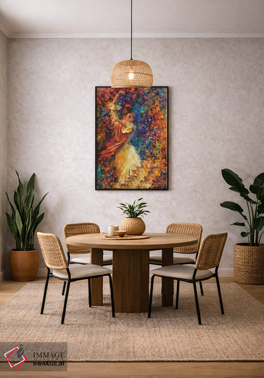 تابلو دکوراتیو فلامنکو و آتش اثر لئونید آفرموف - D4B