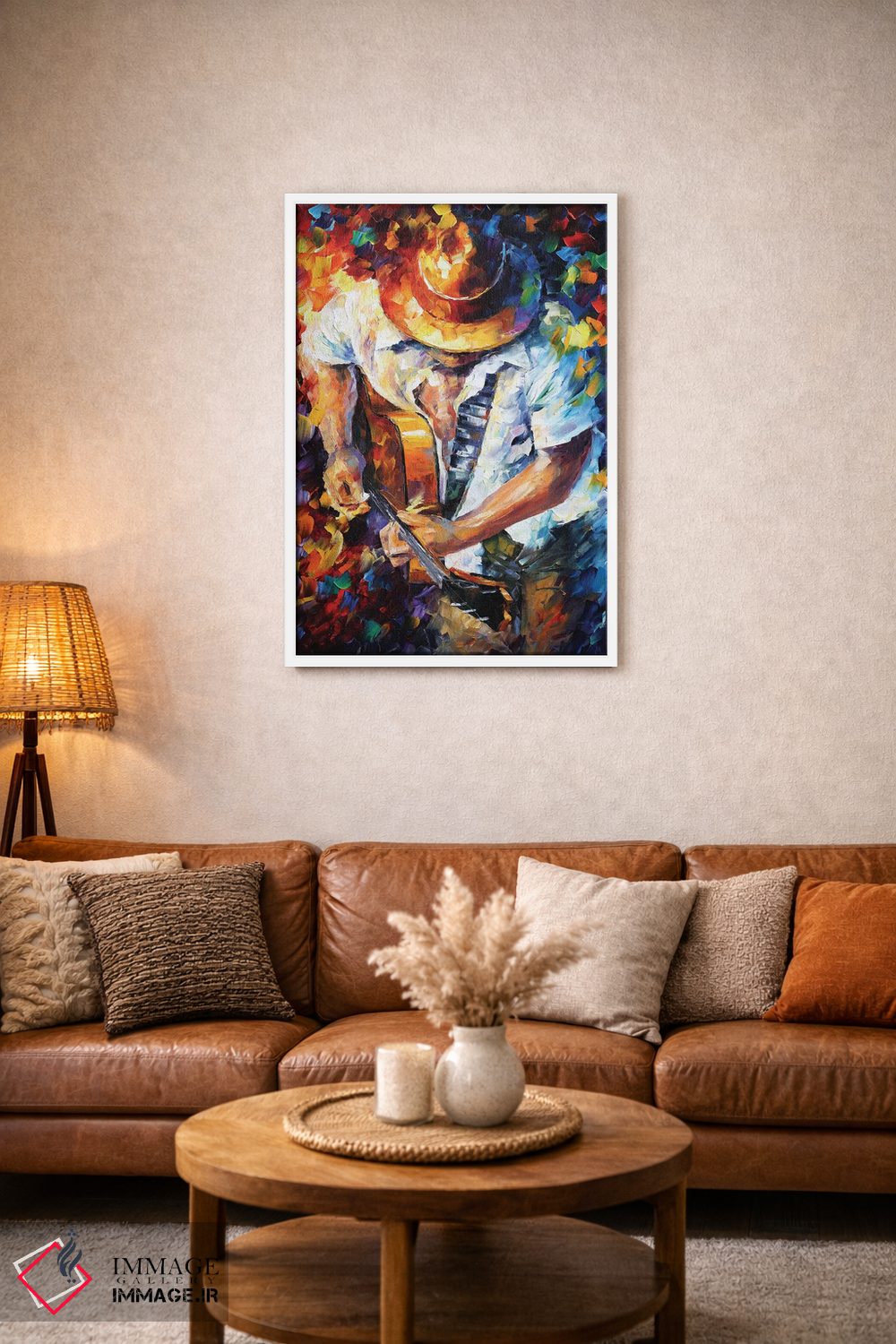 تابلو دکوراتیو گیتار و روح اثر لئونید آفرموف - D2W