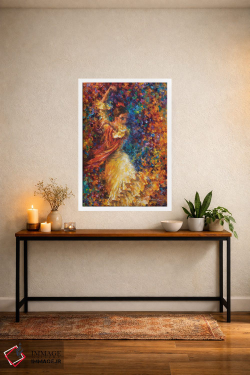 تابلو دکوراتیو فلامنکو و آتش اثر لئونید آفرموف - D3W