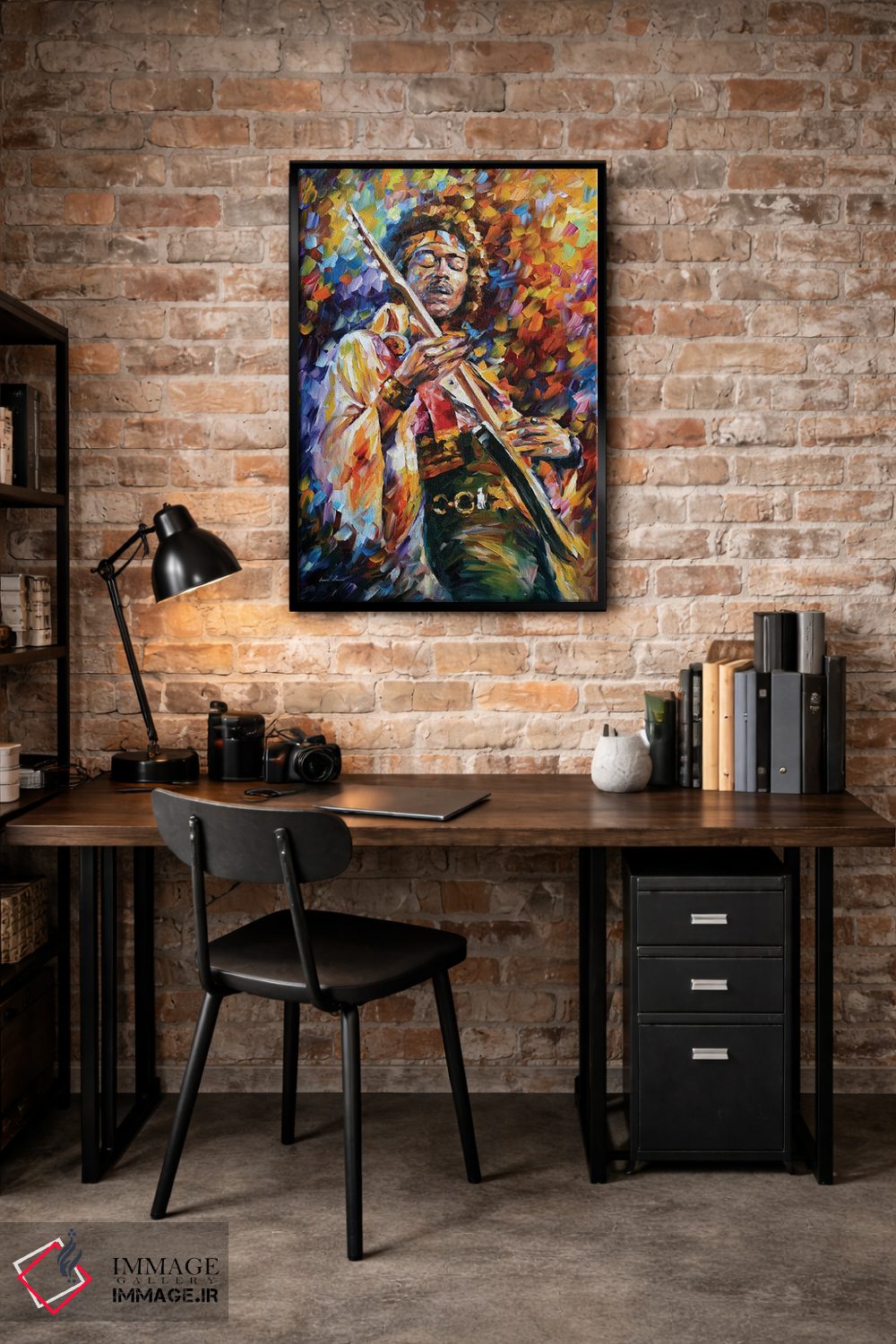 تابلو دکوراتیو جیمی هندریکس اثر لئونید آفرموف - D4B