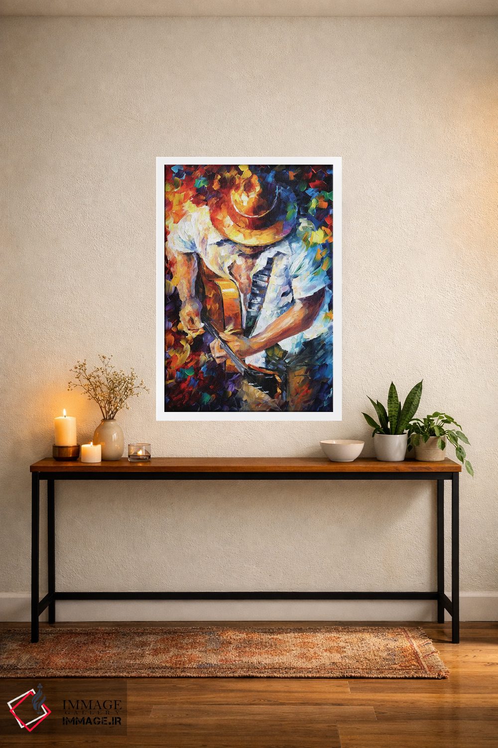 تابلو دکوراتیو گیتار و روح اثر لئونید آفرموف - D4W