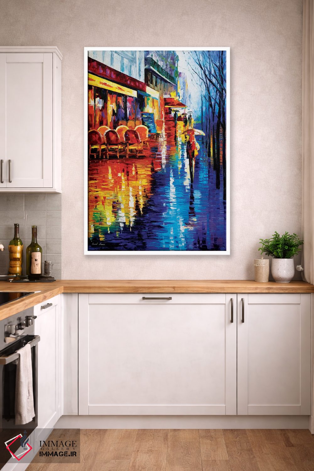 تابلو دکوراتیو کافه ای در پاریس اثر لئونید آفرموف - D4W