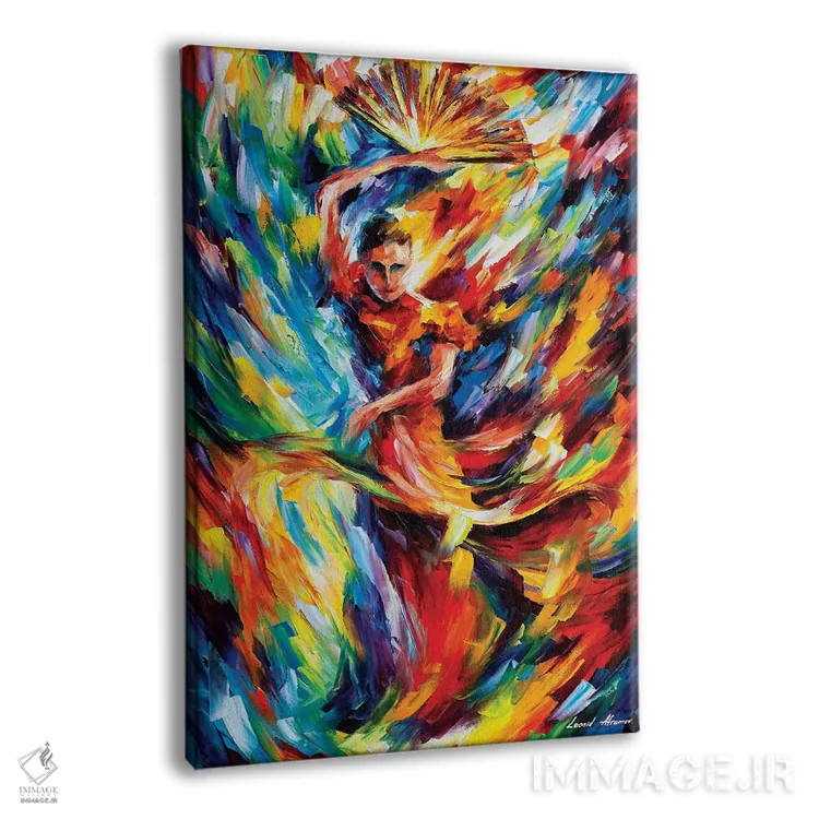 تابلو دکوراتیو فلامنکو اثر لئونید آفرموف - نمای پرسپکتیو محصول