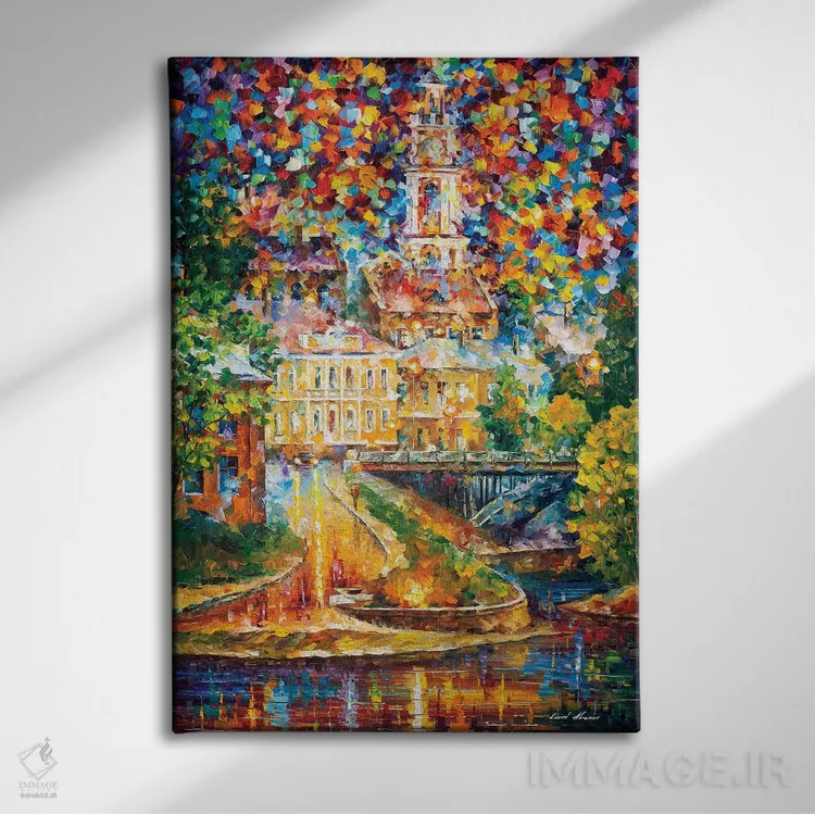 تابلو دکوراتیو وایتبسک قدیمی اثر لئونید آفرموف - نمای روبهرو روی دیوار