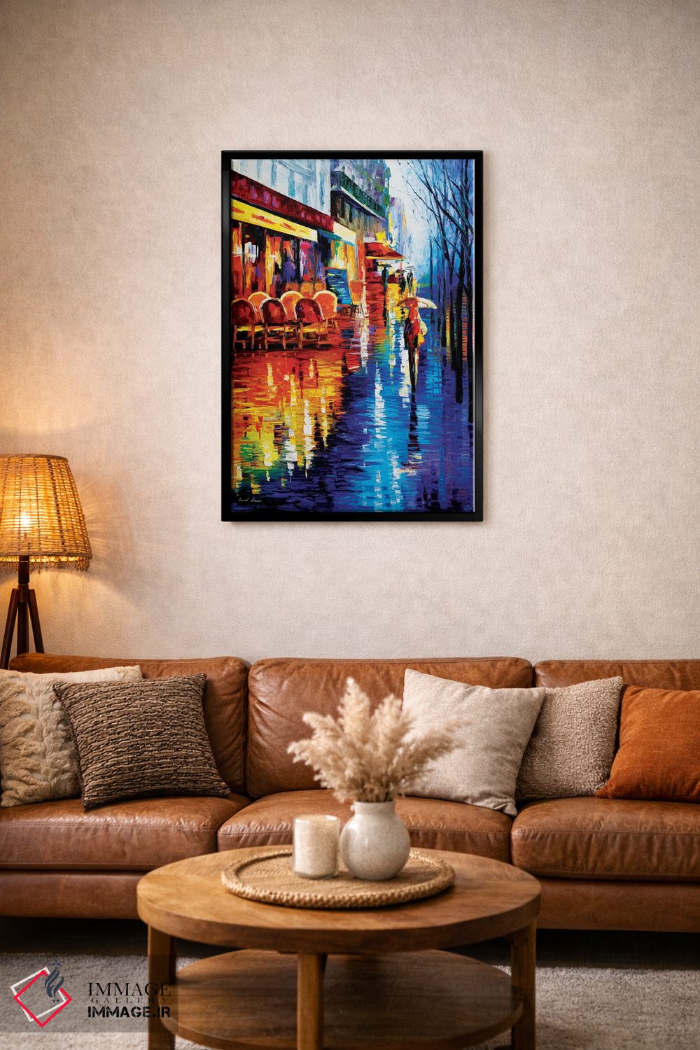 تابلو دکوراتیو کافه ای در پاریس اثر لئونید آفرموف - D5B