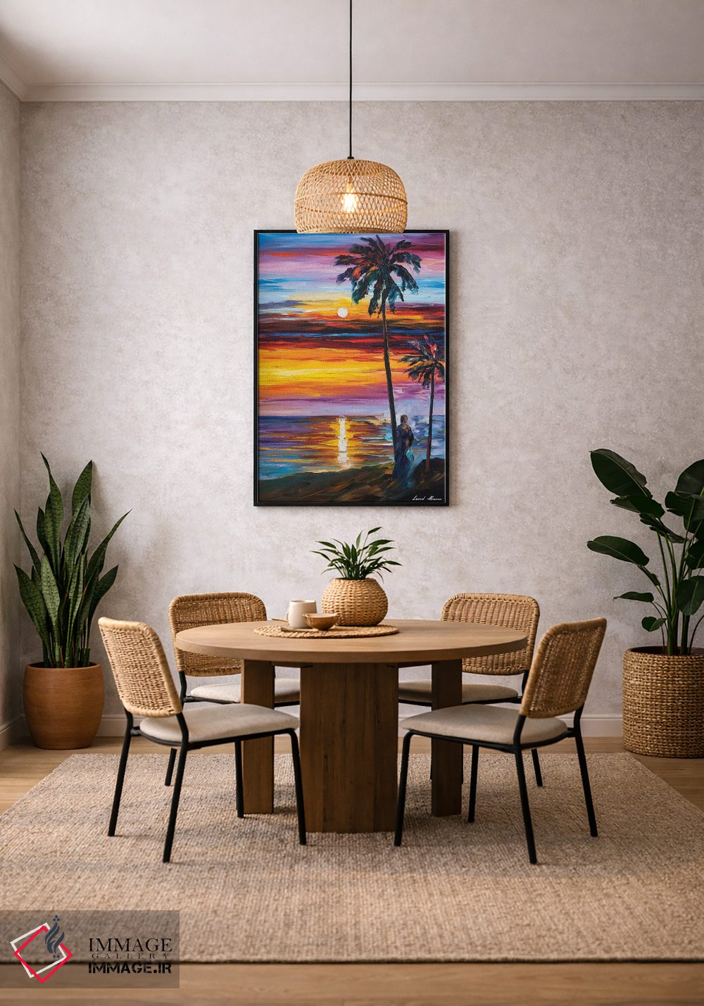 تابلو دکوراتیو حال وهوای کارائیب اثر لئونید آفرموف - D3B